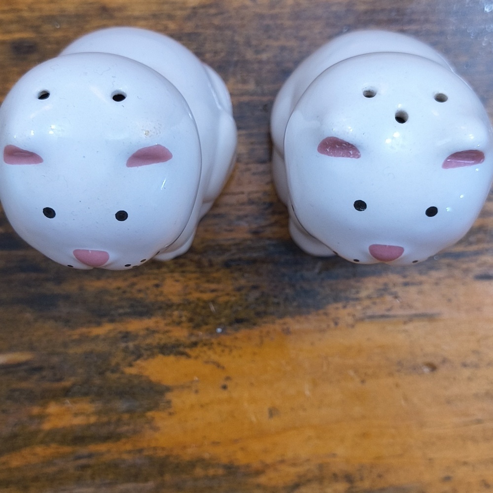Vintage Ceramic Cat Salt and Pepper Shakers Cottagecore Grandmacore - Picture 4 of 6